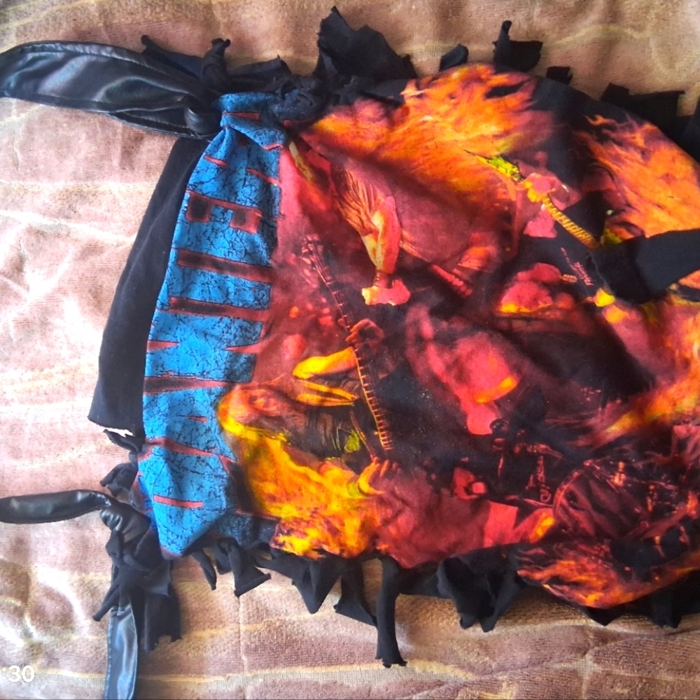 Handmade 1977 Punk Rock Bag  Shoulder Fleece slow fashion